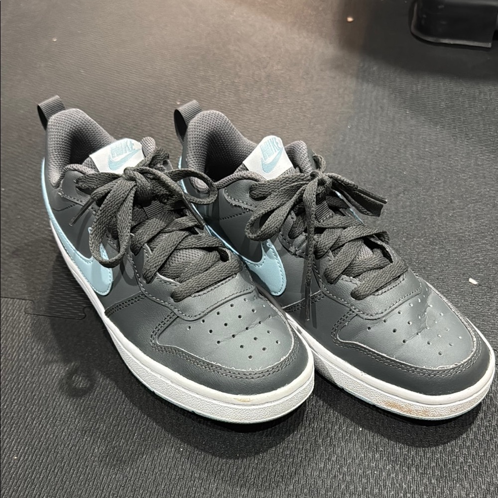 Nike Court Borough Low 2 Gray and Light Blue Sneakers